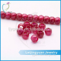 High quality synthetic round rondelle faceted 5# ruby ball beads stone wholesale prices